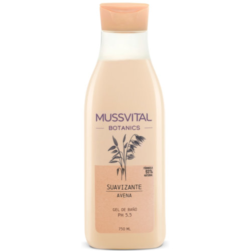 Mussvital essentials gel baño extratamiento de avena (1 envase 750 ml)