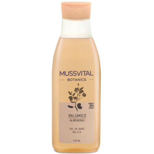 Mussvital essentials gel de baño aceite almendra (1 envase 750 ml)