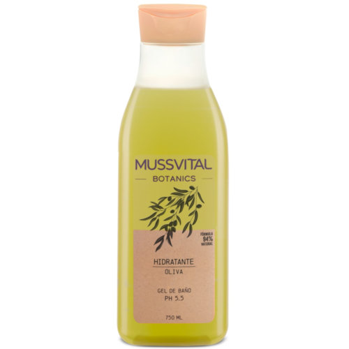 Mussvital essentials gel baño aceite de oliva (1 envase 750 ml)