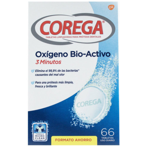 COREGA 3 MINUTOS - LIMPIEZA PROTESIS DENTAL (60 TABLETAS)