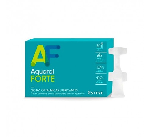 Aquoral forte - gotas oftalmicas lubricantes esteriles (30 monodosis 0,5 ml)