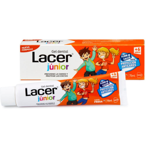 Lacer junior gel dental  1 tubo 75 ml sabor fresa