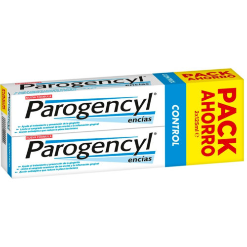 Parogencyl encias control diario pasta dentifrica  2 tubos 125 ml duplo especial sabor menta