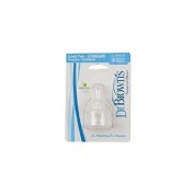 Tetina silicona flow estandar cereales dr brown´s natural 2 unidades - dr brown´s natural
