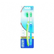Cepillo oral b 123 shiny medio duplo 2u