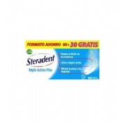 Steradent triple accion plus - limpieza protesis dental (90 comprimidos)