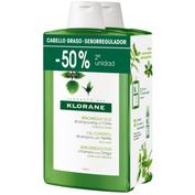 Klorane duplo champu ortiga 2x400ml