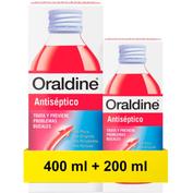 Oraldine antiseptico (1 envase 400 ml + 1 envase 200 ml pack)
