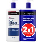 Neutrogena formula noruega hidratacion profunda locion corporal rapida absorcion piel seca 2 envases