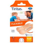 Tiritas flexible aposito adhesivo 20 unidades surtido 2 tamaños - aposito adhesivo