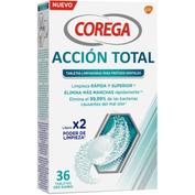 Corega accion total limpiador limpieza protesis dental 36 tabletas - limpieza protesis dental