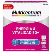 Multicentrum energia & vitalidad 50+  30 frascos 7 ml sabor frambuesa