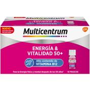 Multicentrum energia & vitalidad 50+ (15 frascos 7 ml sabor frambuesa)