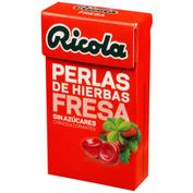 Ricola perlas sin azucar  1 envases 25 g sabor fresa