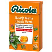Ricola caramelos sin azucar (1 envase 50 g sabor naranja)