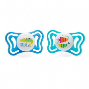 Chupete silicona - chicco physio light ortodontico (azul 16-36 m 2 u)