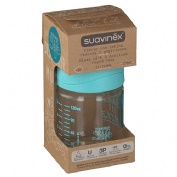 Biberon vidrio tetina fisiologica silicona - bonhomia (1 unidad 120 ml talla s)