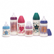 Biberon tetina fisiologica silicona - premium bonhomia (1 unidad 360 ml talla l)