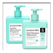 Suavinex duplo gel espumoso + locion (1 envase 500 ml + 1 envase 500 ml pack)
