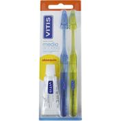 Cepillo dental adulto - vitis access (medio blister 2 unidades)