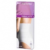 Faja abdominal multibanda monofilamento farmalastic 1 unidad talla grande color blanco - farmalastic