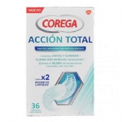 Corega accion total limpiador - limpieza protesis dental (36 tabletas)