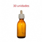 Frasco cuentagotas - jm (30 unidades 30 ml color topacio)