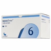 Aguja de insulina - novofine tip etw (100 unidades 32 g (0,23/5 mm x 6 mm))