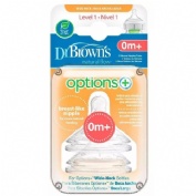 TETINA SILICONA BOCA ANCHA - DR BROWN´S NATURAL FLOW (RECIEN NACIDO N1 3 U)