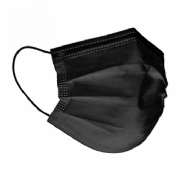 Mascarilla quirurgica negra 5 u (ci) sisfarma