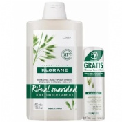 Klorane champu a la leche de avena (1 envase 400 ml)