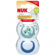 Chupete latex anatomico - nuk star (18 - 36 meses 2 unidades)