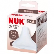 Tetina silicona anticolico - nuk perfect match (flow control 2 unidades)