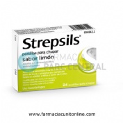 STREPSILS pastillas para chupar sabor limon, 24 pastillas