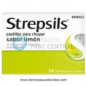 STREPSILS pastillas para chupar sabor limon, 24 pastillas