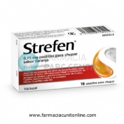 STREFEN 8,75 MG PASTILLAS PARA CHUPAR SABOR NARANJA , 16 pastillas