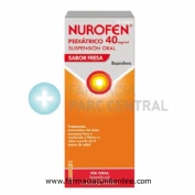 NUROFEN PEDIATRICO 40 MG/ML SUSPENSION ORAL SABOR FRESA, 1 frasco de 150 ml