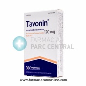 TAVONIN 120 MG COMPRIMIDOS RECUBIERTOS CON PELICULA , 30 comprimidos