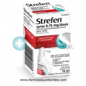 STREFEN SPRAY 8,75 MG/DOSIS SOLUCION PARA PULVERIZACION BUCAL SABOR MENTA , 15 ml