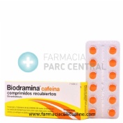 BIODRAMINA CAFEINA COMPRIMIDOS RECUBIERTOS , 12 comprimidos