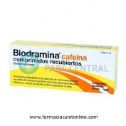 BIODRAMINA CAFEINA COMPRIMIDOS RECUBIERTOS , 4 comprimidos