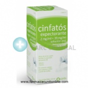 CINFATOS EXPECTORANTE 2 mg/ml + 20 mg/ml SOLUCION ORAL, 1 frasco de 200 ml