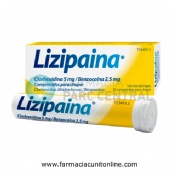 LIZIPAINA CLORHEXIDINA 5 MG/BENZOCAINA 2,5 MG COMPRIMIDOS PARA CHUPAR ,20 comprimidos