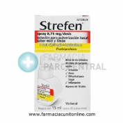 STREFEN SPRAY 8,75 MG/DOSIS SOLUCION PARA PULVERIZACION BUCAL SABOR MIEL Y LIMON 1 frasco de 15 ml