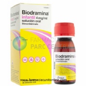 BIODRAMINA  INFANTIL 4 mg/ml SOLUCION ORAL , 1 frasco de 60 ml
