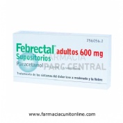 FEBRECTAL ADULTOS 600 MG SUPOSITORIOS , 6 supositorios