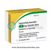 LOPERAMIDA AUROVITAS 2 MG CAPSULAS DURAS, 20 cápsulas