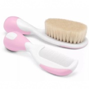 Cepillo y peine infantil - chicco pelo natural (rosa)