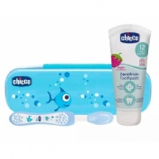 Chicco set dental siempre sonriente (color azul)