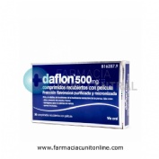 DAFLON 500 MG COMPRIMIDOS RECUBIERTOS CON PELÍCULA, 30 comprimidos
